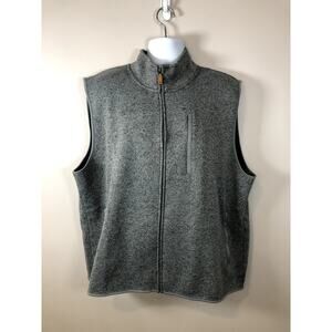 Crown And Ivy Men's Zip Up Vest Size XXL Gray